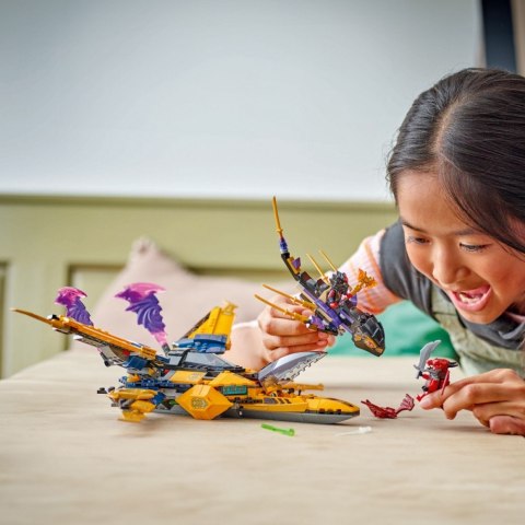 Klocki Ninjago 71833 Ras i burzowy superodrzutowiec Arina LEGO