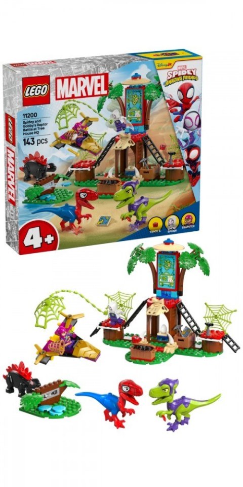 Klocki SPIDEY 11200 Bitwa Spidey'ego i Gobby'ego przy domku na drzewie LEGO