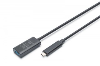 Kabel przedłużający aktywny USB-C - USB-A, USB 3.2 Gen2, 10Gbps, 5m Digitus