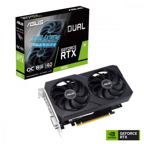 Karta graficzna GeForce RTX 3050 DUAL OC V2 8GB GDDR6 128Bit DVI-D/HDMI/DP Asus