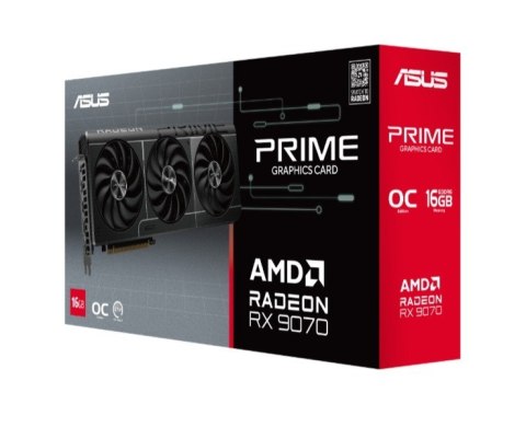Karta graficzna RX 9070 PRIME OC 16GB GDDR6 256bit DP/HDMI Asus Karta graficzna RX 9070 PRIME OC 16GB GDDR6 256bit DP/HDMI Asus