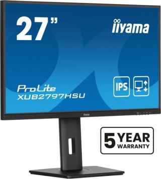 Monitor 27 cali XUB2797HSU-B2 IPS,FHD,HAS,300cd,(5y) IIYAMA