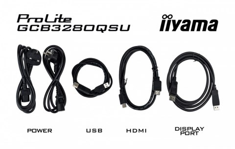 Monitor 32 cale GCB3280QSU-B2,VA,QHD,180Hz,1500R,0.2ms,4xUSB,350cd IIYAMA