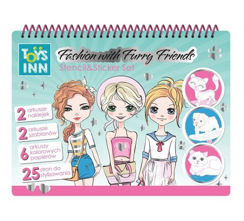 Naklejki Fashion Runway kolorowanka zwierzaki