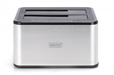 Stacja dokująca USB 3.0 Super Speed do 2x SSD/HDD 2.5/3.5" SATA III max.2x20TB z funkcją klonowania Digitus