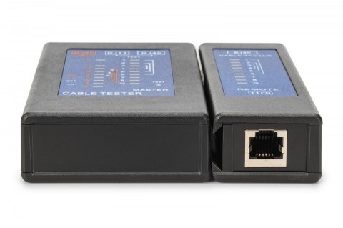 Tester kabli sieciowych i komunikacyjnych LED, kat.5e-kat.6A, (RJ45, RJ12, RJ11), Auto-Scan z PoE Digitus