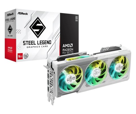 Karta graficzna Radeon RX 9070 Steel Legend 16 GB ASRock