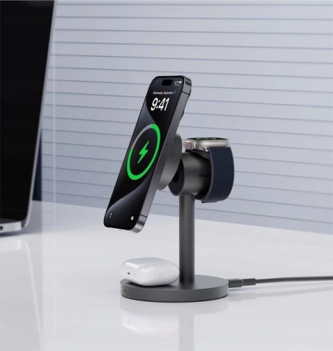LC-MC311 3w1 Qi2 15W ładowarka bezprzewodowa MagSafe + ładowarka PD 30W AUKEY