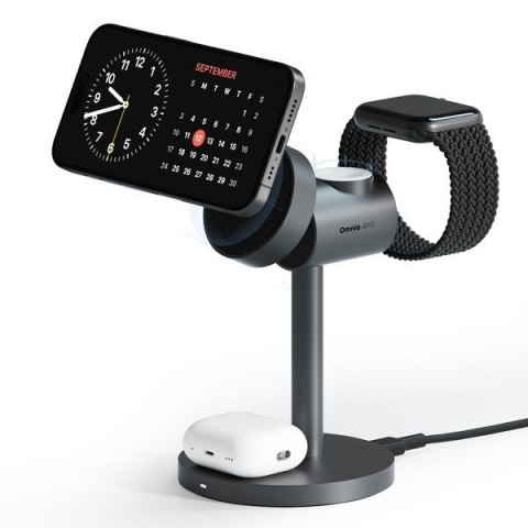 LC-MC311 3w1 Qi2 15W ładowarka bezprzewodowa MagSafe + ładowarka PD 30W AUKEY