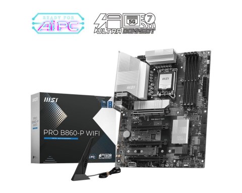 Płyta główna PRO B860-P WIFI s1851 4DDR5 ATX MSI