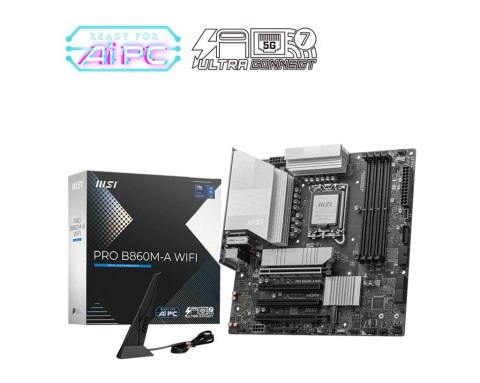 Płyta główna PRO B860M-A WIFI s1851 4DDR5 mATX MSI