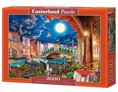 Puzzle 2000 elementów Romantyczna noc w Wenecji Castor