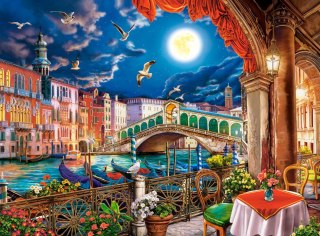 Puzzle 2000 elementów Romantyczna noc w Wenecji Castor