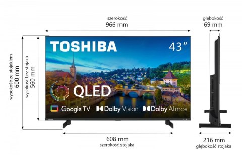 Telewizor QLED 43 cale 43QG5E63DG Toshiba