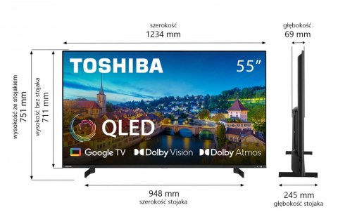 Telewizor QLED 55 cali 55QG5E63DG Toshiba