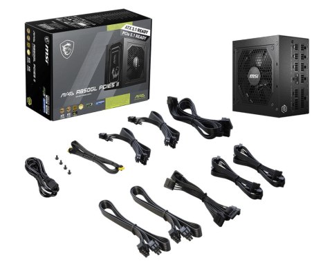 Zasilacz MAG A850GL PCIE5 II 850 W 80 Plus Gold Full Modular MSI