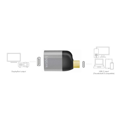 Adapter USB Type-C, do DP/F, 8K LogiLink Adapter USB Type-C, do DP/F, 8K LogiLink