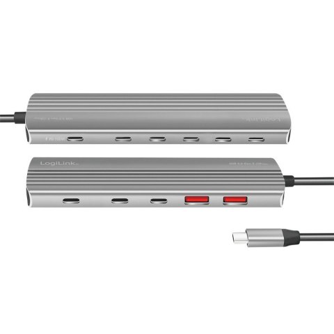 Hub USB3.2 2xUSB-A, 8x USB-C, PD, 100W LogiLink Hub USB3.2 2xUSB-A, 8x USB-C, PD, 100W LogiLink