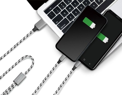 Kabel USB2.0 A/M do micro USB + USB-C, 1.2m LogiLink Kabel USB2.0 A/M do micro USB + USB-C, 1.2m LogiLink
