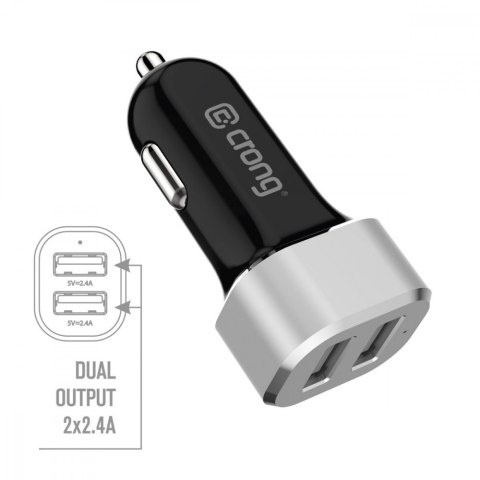 Ładowarka samochodowa Power Car Charger 24W - 2xUSB 2.4A