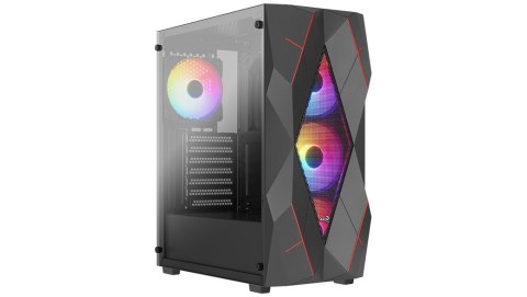 Obudowa Volcan Czarna Mid Tower RGB AeroCool