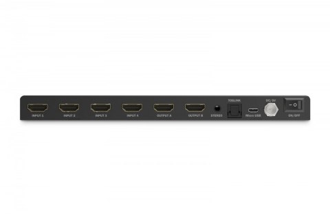 Przełącznik/Matrix HDMI 4/2-porty 4K/30Hz UHD HDCP 1.4 audio z pilotem Digitus