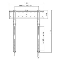 Uchwyt ścienny TV, 32 - 65 cali, max 40 kg LogiLink