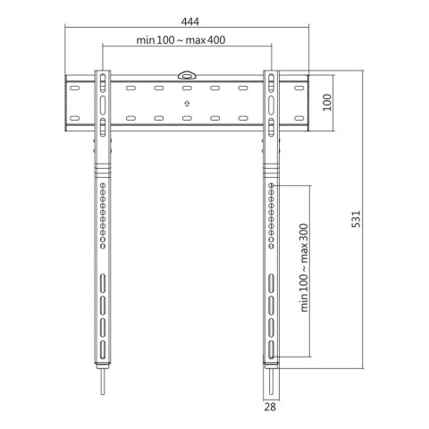 Uchwyt ścienny TV, 32 - 65 cali, max 40 kg LogiLink Uchwyt ścienny TV, 32 - 65 cali, max 40 kg LogiLink