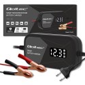 Inteligentna mikroprocesorowa ładowarka 12V | 2A | Prostownik z funkcją regeneracji ogniw do akumulatora AGM GEL | LCD Qoltec