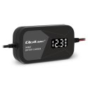 Inteligentna mikroprocesorowa ładowarka 12V | 2A | Prostownik z funkcją regeneracji ogniw do akumulatora AGM GEL | LCD Qoltec