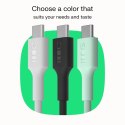 Kabel USB-C-USB-C PowerStream 100W oplot 1,2m biały Green Cell