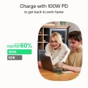 Kabel USB-C-USB-C PowerStream 100W oplot 1,2m biały Green Cell