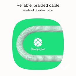 Kabel USB-C-USB-C PowerStream 100W oplot 1,2m czarny Green Cell