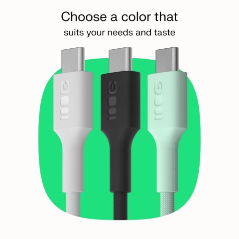 Kabel USB-C-USB-C PowerStream 100W oplot 1,2m czarny Green Cell