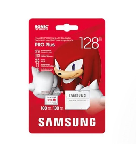 Karta pamięci microSD MB-MD128SA/LC1 128GB Sonic PRO Plus Samsung Karta pamięci microSD MB-MD128SA/LC1 128GB Sonic PRO Plus Samsung
