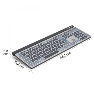 Klawiatura WK-750 multi device Czarna Hama