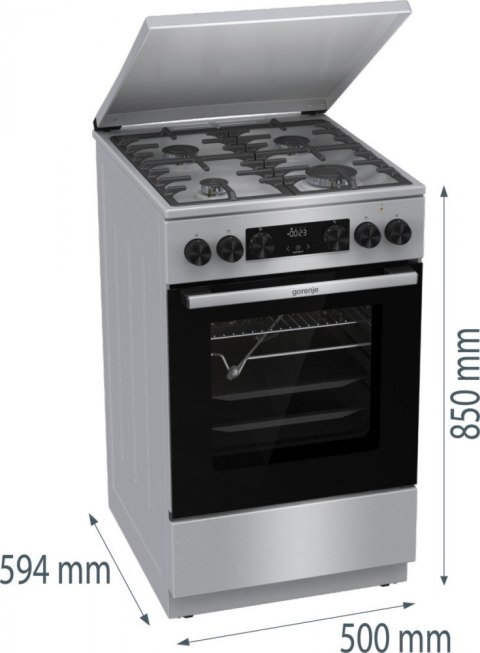 Kuchnia gazowo-elektryczna GKS5C71XF