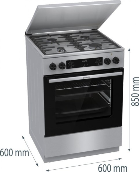 Kuchnia gazowo-elektryczna GKS6C71XF