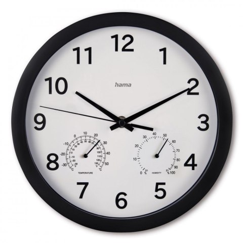 Zegar ścienny Malta 25cm Czarny Hama