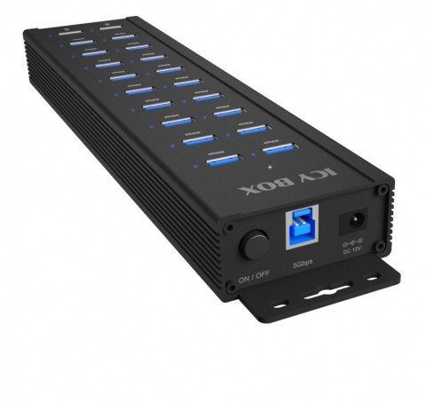 Hub IB-HUB1720-U3 20 port HUB, 96 WATT PSU, 18 x USB-A Port,2 x USB port do ładowania IcyBox Hub IB-HUB1720-U3 20 port HUB, 96 WATT PSU, 18 x USB-A Port,2 x USB port do ładowania IcyBox