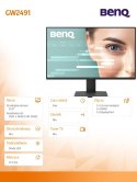 Monitor 23.8 cala GW2491 LED 5ms/100Hz/IPS/HDMI Benq