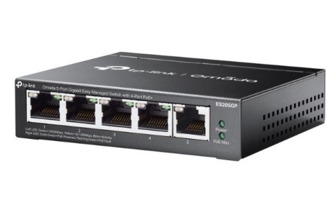 Przełącznik ES205GP Omada 5-Port Gigabit Easy 4-Port PoE+ TP-LINK Przełącznik ES205GP Omada 5-Port Gigabit Easy 4-Port PoE+ TP-LINK