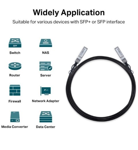 Przewód SM5220-3M Omada 3M Direct Attach SFP+ 10G TP-LINK Przewód SM5220-3M Omada 3M Direct Attach SFP+ 10G TP-LINK