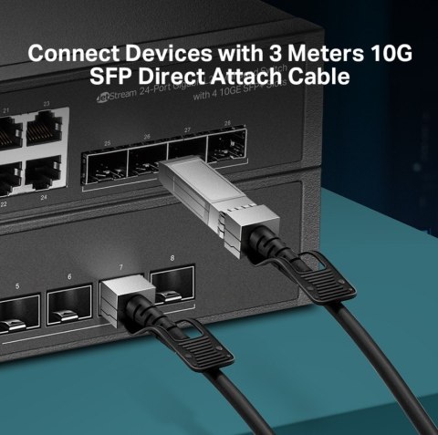 Przewód SM5220-3M Omada 3M Direct Attach SFP+ 10G TP-LINK Przewód SM5220-3M Omada 3M Direct Attach SFP+ 10G TP-LINK