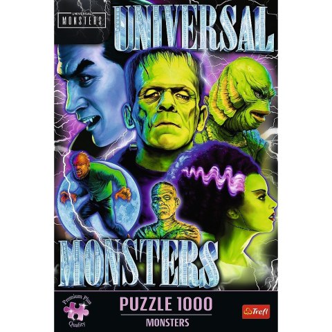 Puzzle 1000 elementów Potwory klasyczne horrory Trefl