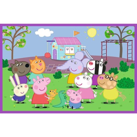 Puzzle 2x24 elementy Świnka Peppa na placu zabaw Trefl