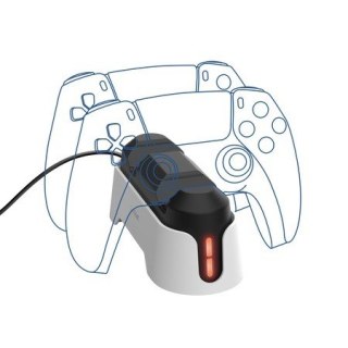 Stacja ładująca GXT228 2xPAD PS5 Czarno-biała Trust