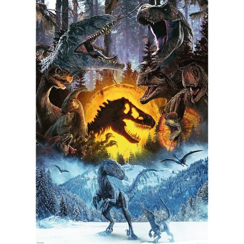 Puzzle 1000 elementów W świecie Parku Jurajskiego dinozaury Trefl