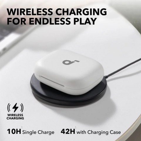 Słuchawki bezprzewodowe Soundcore Aero Fit 2 Bluetooth białe Anker