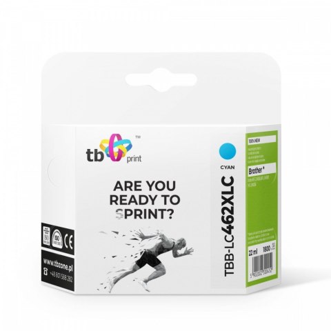 Tusz do Brother MFC-J3540DW TBB-LC462XLC 100% nowy cyan TB Print